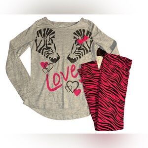 🆕 girls zebra print outfit